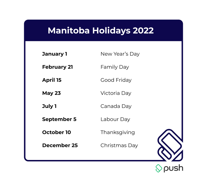 Manitoba Statutory Holidays And What To Pay Your Employees 2022 
